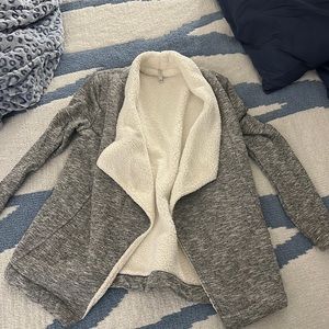 Sherpa lined z supply cardigan